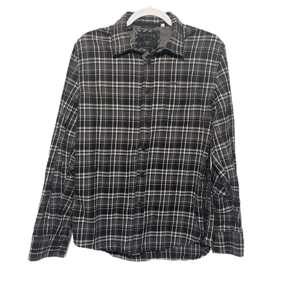 Guess Forrester Embroidered Plaid Flannel Shirt - Like New Condition - Picture 2 of 10